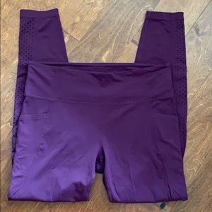 Athleta Burgundy Leggings